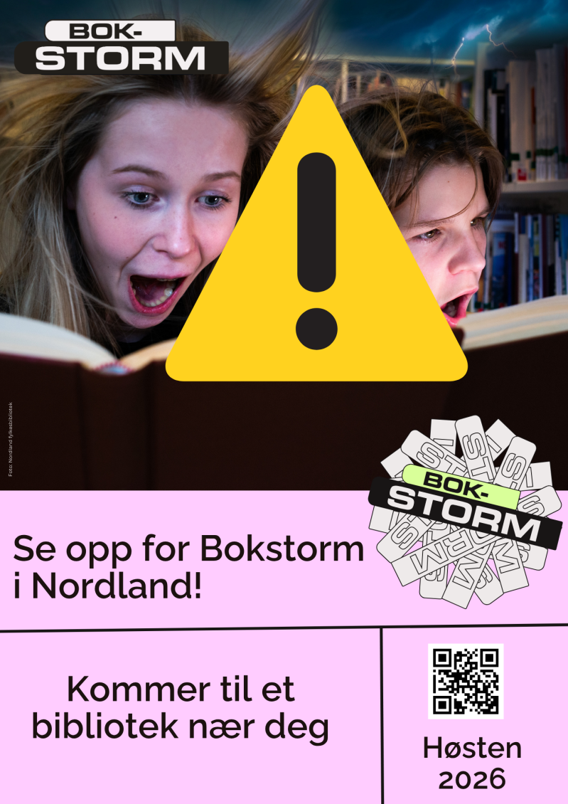 Lenke til artikkel: Litteraturfestivalen Bokstorm blåser inn litterære opplevelser for barn og unge i Nordland 