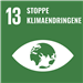 Bildet viser FNs bærekraftsmål 13: Stoppe klimaendringene. - Klikk for stort bilde