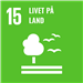 Bildet viser FNs bærekraftsmål 15: Livet på land. - Klikk for stort bilde