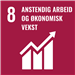 Bildet viser FNs bærekraftsmål 9: Anstendig arbeid og økonomisk vekst. - Klikk for stort bilde
